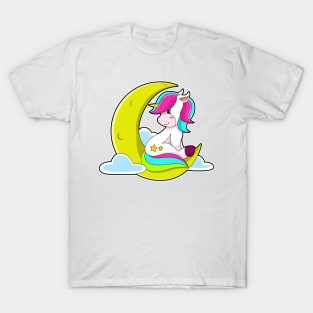 Unicorn with Clouds & Moon T-Shirt